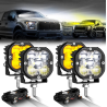XP-ULTRA Series 3 Inch 80W Combo Beam LED Pods Amber&White Offroad Lights